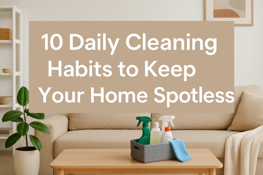 10 Daily Cleaning Habits to Keep Your Home Spotless